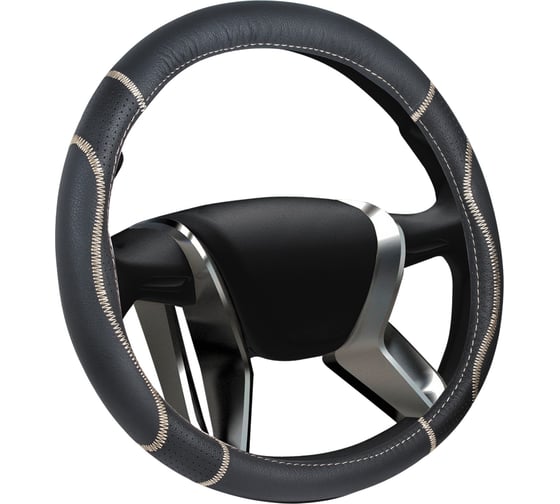 Изображение товара Оплетка руля AZARD Senator Washington M кожа черная OPLS0801