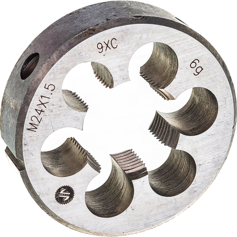 Изображение товара Плашка ИНСТУЛС М 24.0х1.5х55х16 9SiCr высококачественная метрическая резьба