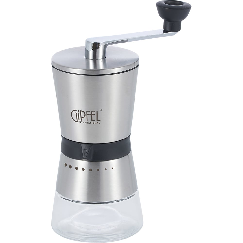Изображение товара Ручная кофемолка GIPFEL 9209 из нержавеющей стали с керамическими жерновами