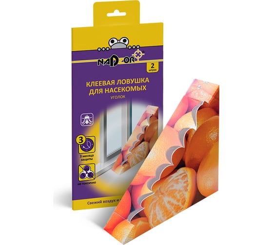 Изображение товара Клеевая ловушка для мух Nadzor Уголок 122386