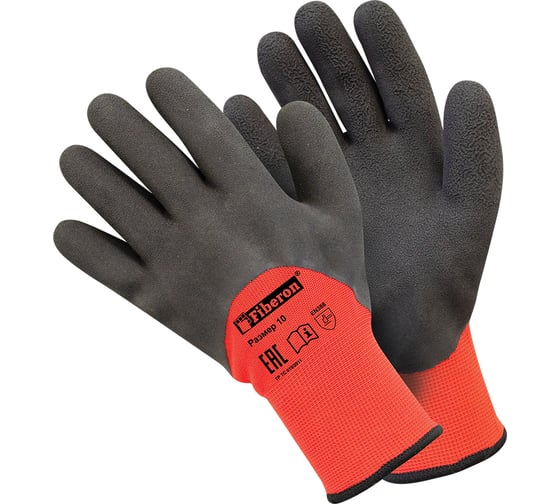 Изображение товара Перчатки Fiberon двойное утепление, акрил с полиэстером, латексное покрытие, в и/у р.10/xl 132319