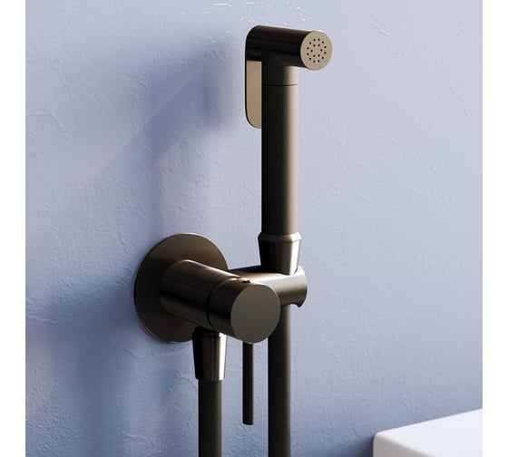 Изображение товара Гигиенический душ со смесителем RGW SP-211-B черный (смеситель/шланг/гигиенический душ/) 581408211-04