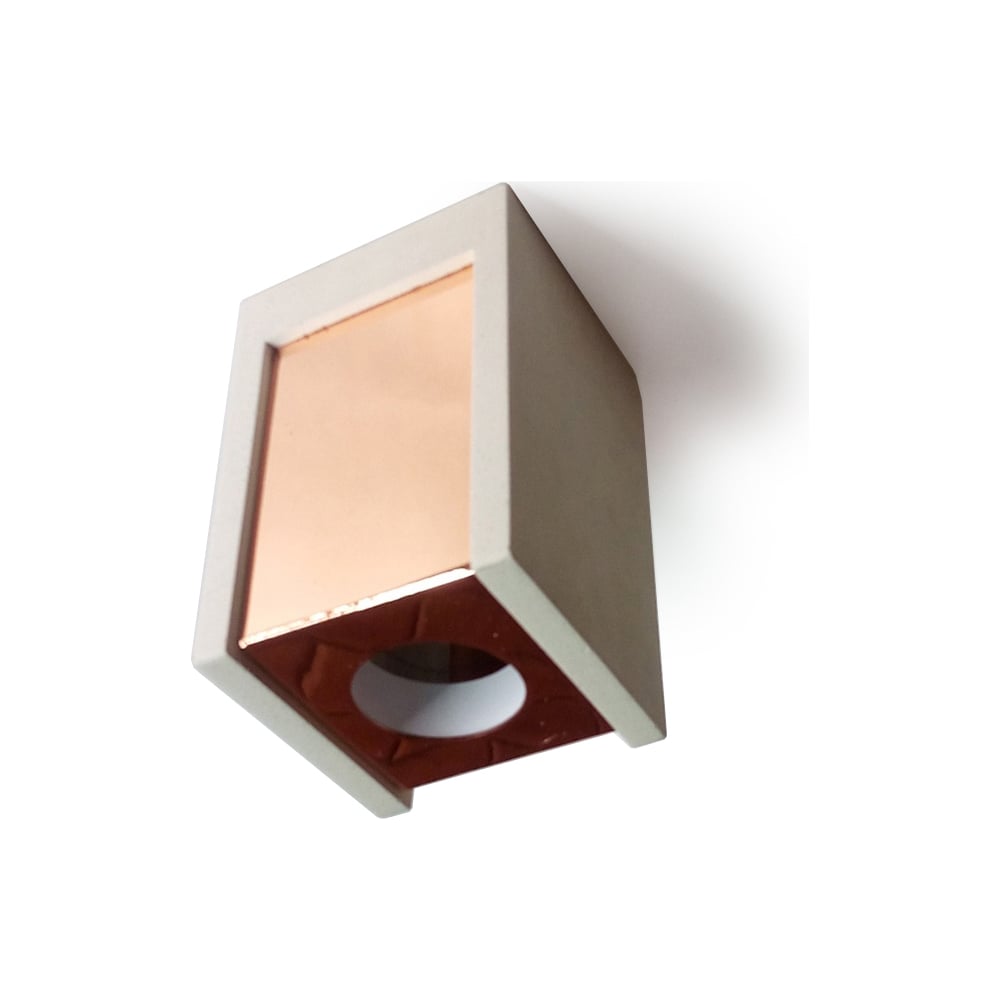 Изображение товара Накладной квадратный светильник Elvan 210033-GU10-Wh/Gl белый бежевый