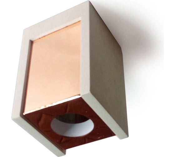 Изображение товара Светильник накладной квадратный Elvan 210033-GU10-Wh/Gl белый/бежевый NLS-210033-GU10-Wh/Gl
