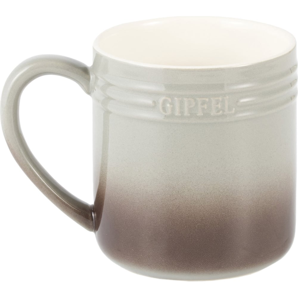 Изображение товара Кружка GIPFEL CLIFF 430 мл из керамики с двойными стенками серый дизайн
