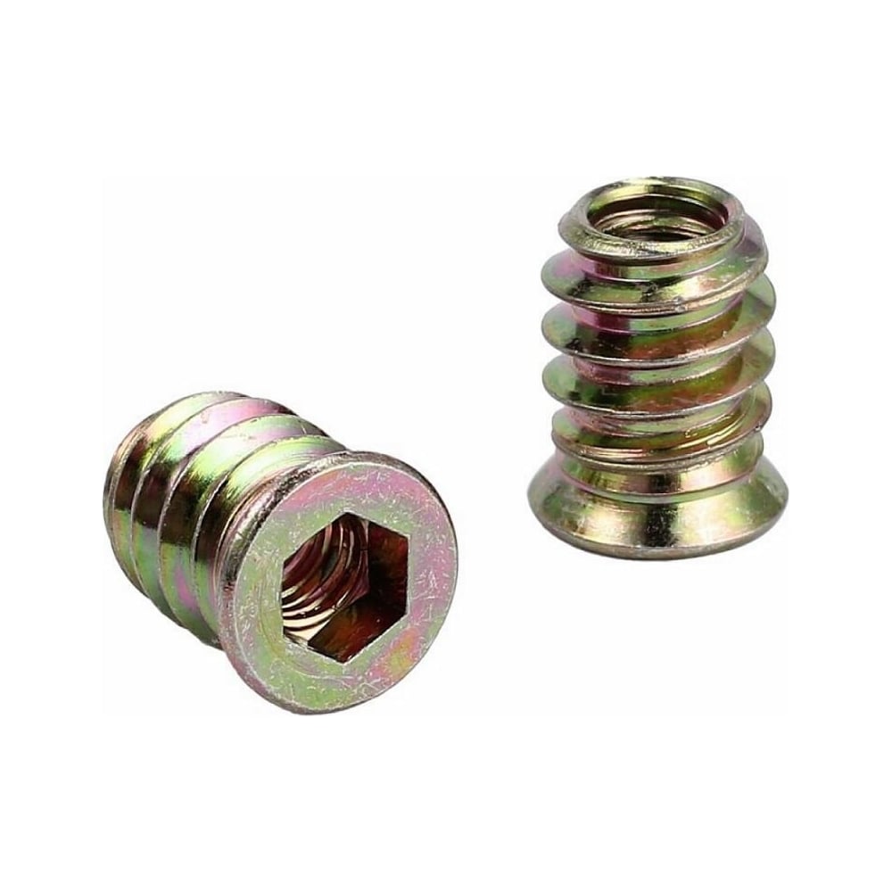 Изображение товара Втулка резьбовая с потайным фланцем М6x10x15 мм 250 шт Море Метизов