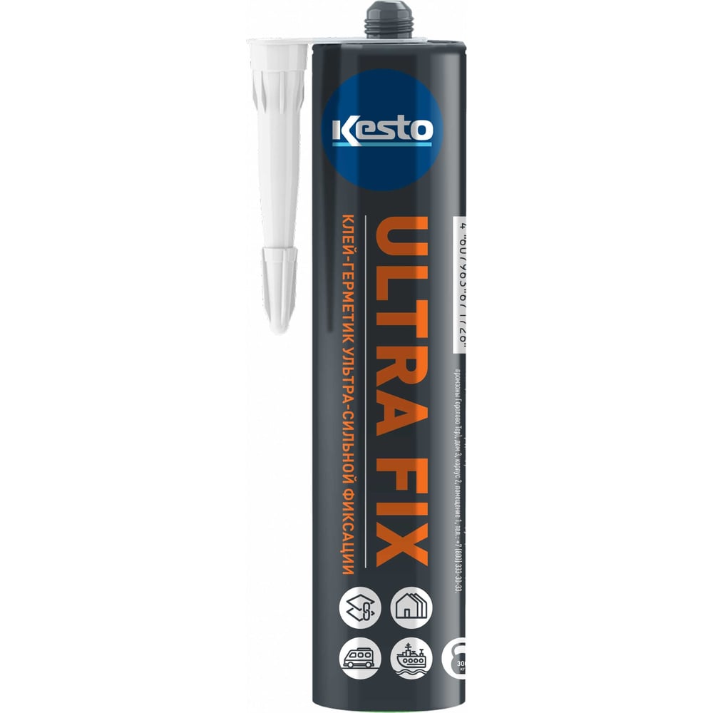 Изображение товара Универсальный герметик Kesto Ultra Fix белый, 310 мл 85310