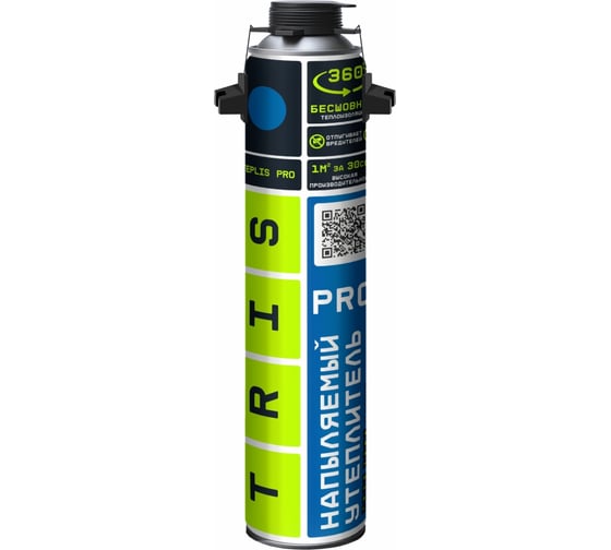 Изображение товара Напыляемый утеплитель профессиональный TRIS с угловыми насадками в комплекте Teplis PRO 890 Е878