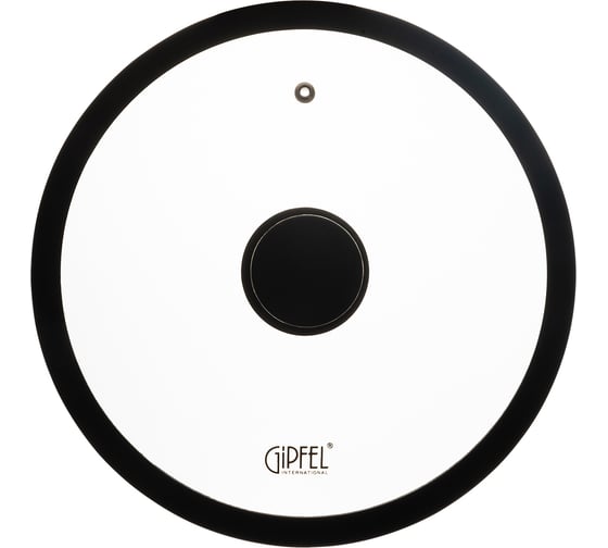 Изображение товара Крышка стеклянная GIPFEL MOORE 24 см с силиконовым ободом, черный, закаленное стекло, силикон, нержавеющая сталь 18/8 51725