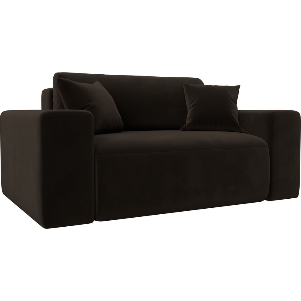 Изображение товара Кресло Лига-036 от Лига диванов, современное, мягкое, белое каркас и коричневая обивка