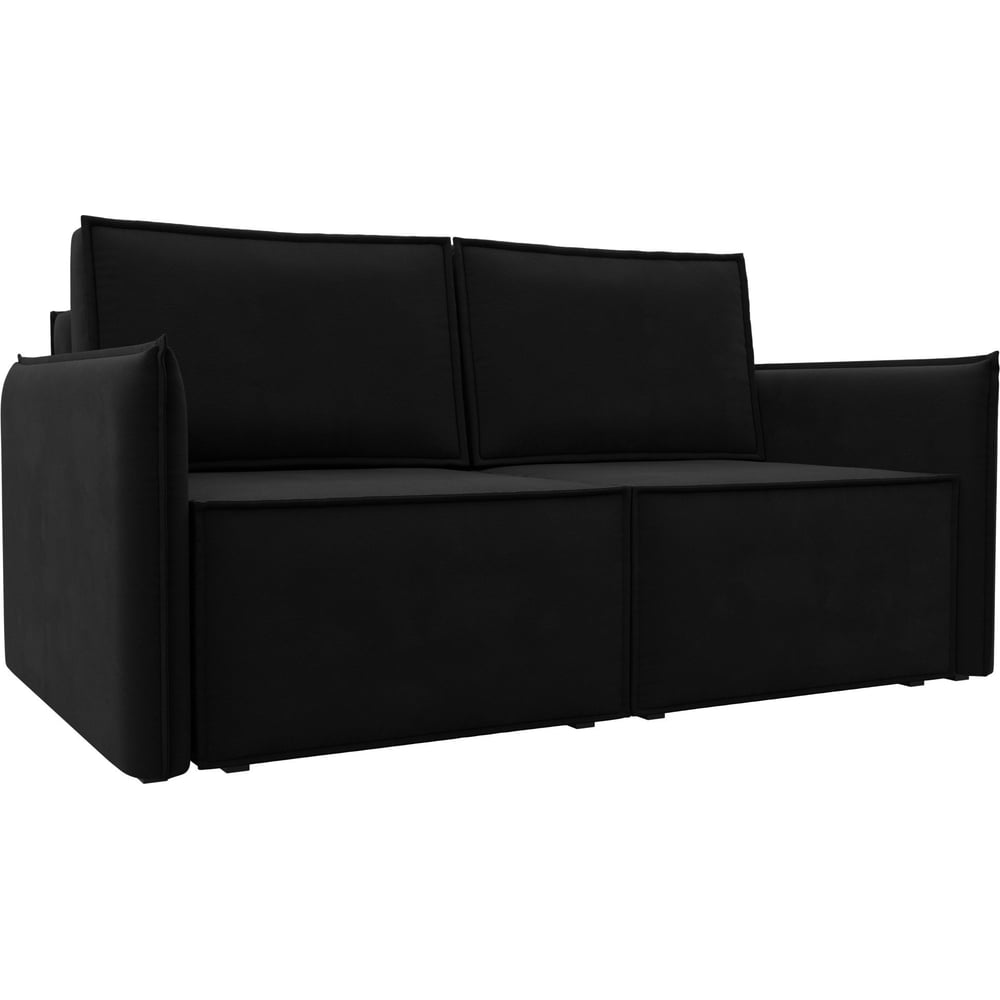 Изображение товара Диван Лига диванов Либерти мини 121906 черный расскладной