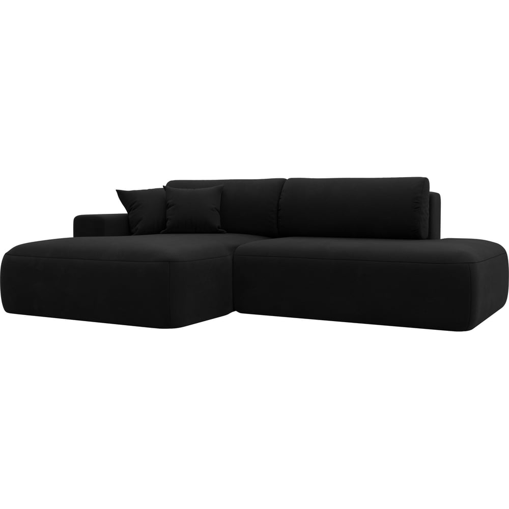 Изображение товара Угловой диван Лига-036 НПБ Модерн левый угол микровельвет стальной стиль