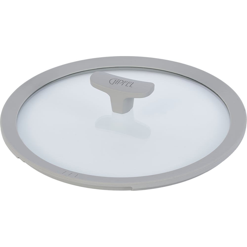 Изображение товара Стеклянная крышка GIPFEL TAGGIA 26 см с силиконовым ободом легкая и прочная