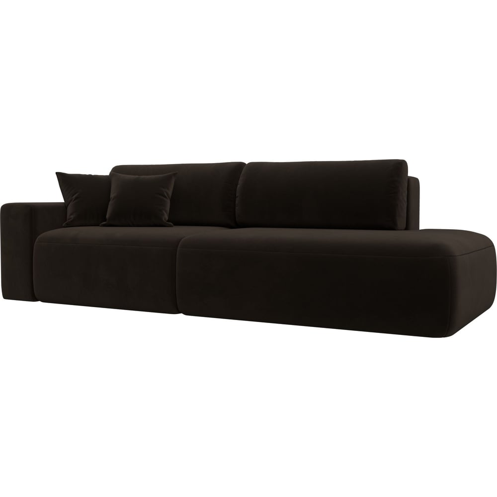 Изображение товара Диван прямой Лига диванов Лига-036 НПБ Модерн коричневый с еврокнижкой