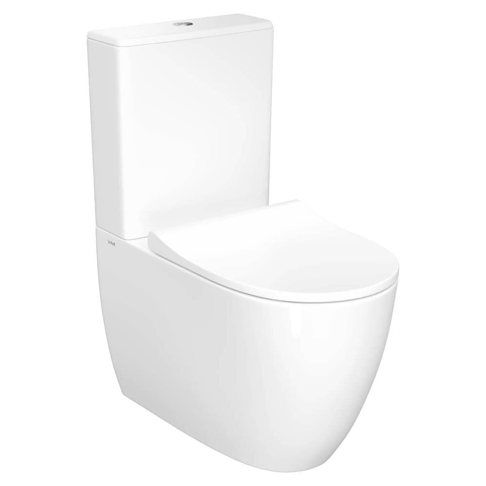 Изображение товара Напольный безободковый пристенный унитаз VITRA Sento Rim-ex BTW 9830B003-7203
