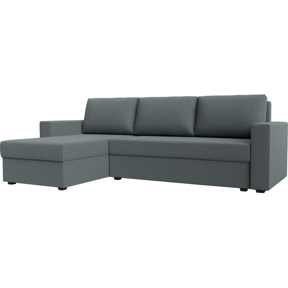 Изображение товара Угловой диван Лига диванов Траумберг Лайт левый угол 121139L серый рогожка