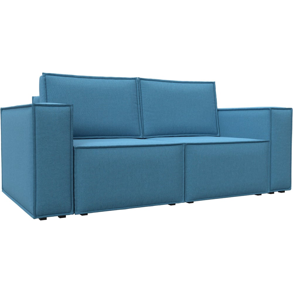 Изображение товара Диван прямой Лига диванов Куба мини 121892 голубой раскладной