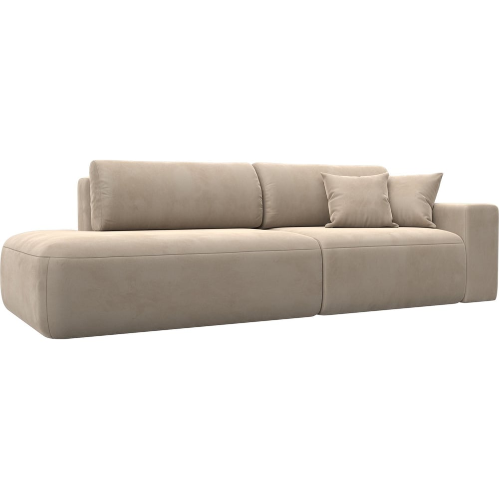 Изображение товара Диван прямой Лига-036 Модерн с подлокотником справа и ящиком для белья