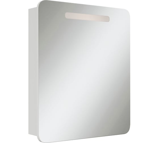 Изображение товара Шкаф-зеркало Onika Неаполь 60 белый, c LED подсветкой 206064