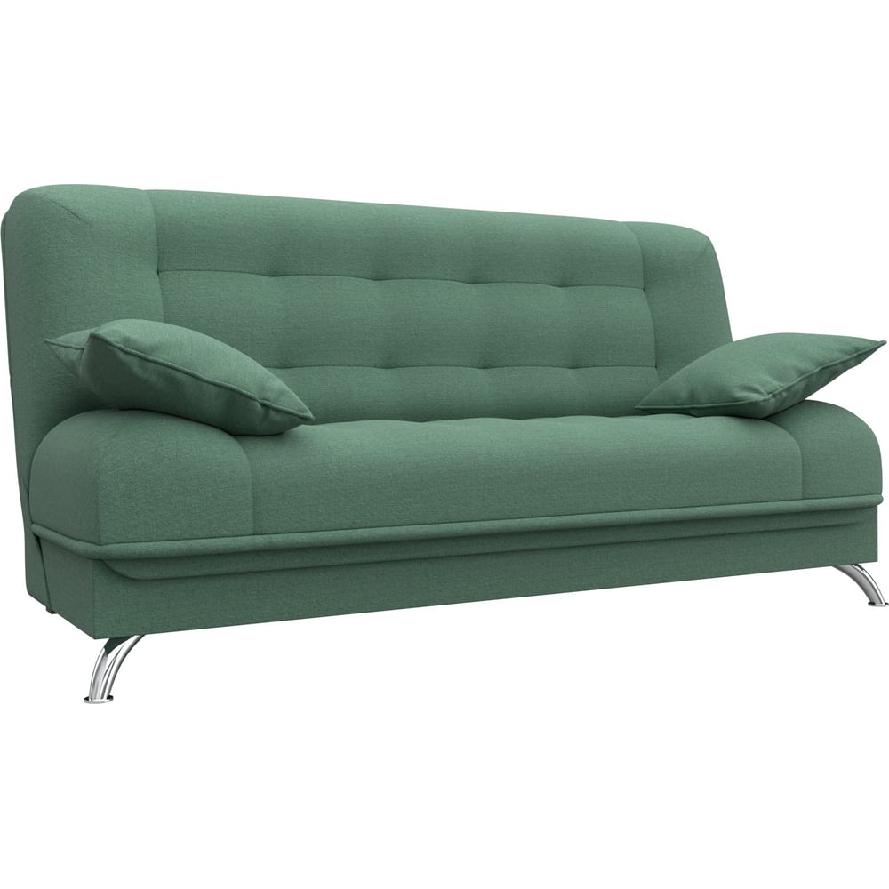 Изображение товара Диван-книжка Лига диванов Анна 121565 современный зеленый рогожка