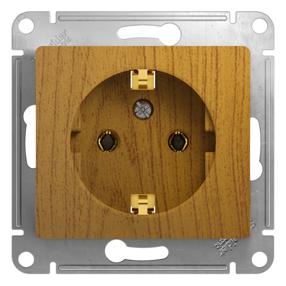 Изображение товара Розетка с заземлением Schneider Electric GLOSSA 16А внутри квартиры