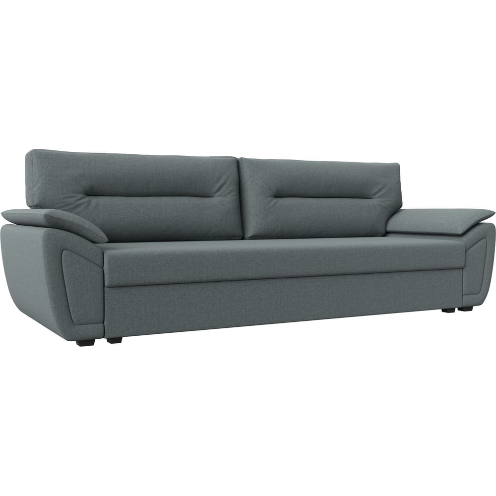 Изображение товара Современный прямой диван Нэстор Лайт 1.5 спальных места серый с ящиком