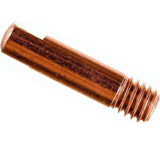 Изображение товара Наконечник токопроводящий прямой (Cu-E; М6х25; 0.8 мм) для горелок MIG/MAG ЭНАРГИТ M6X25X0.8