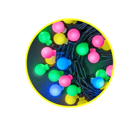 Изображение товара Гирлянда Navigator NGF-B01-80RGBWW-8-7.9m-230-C8-BL-IP20 61835