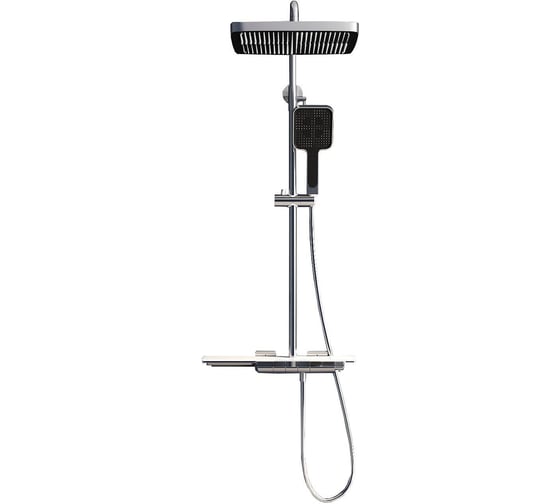 Изображение товара Душевая стойка RGW SP-34 хром, головной душ/термостат (ручной душ, шланг 1,5 м.) 51140134-01