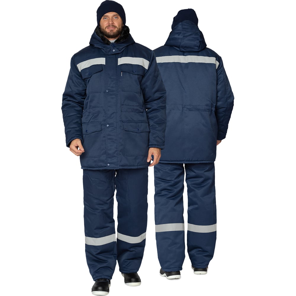Изображение товара Мужской утепленный костюм Прабо Мастерок 2 52 54 синий зимний рабочий