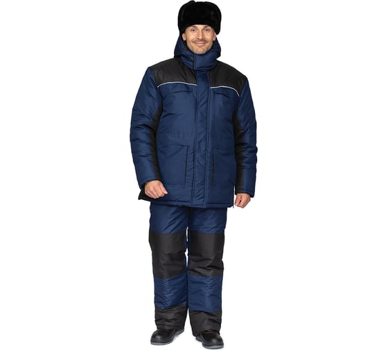 Изображение товара Костюм мужской Прабо утепленный " Универсал-Т" синий/черный р-р 44-46/170-176 32634