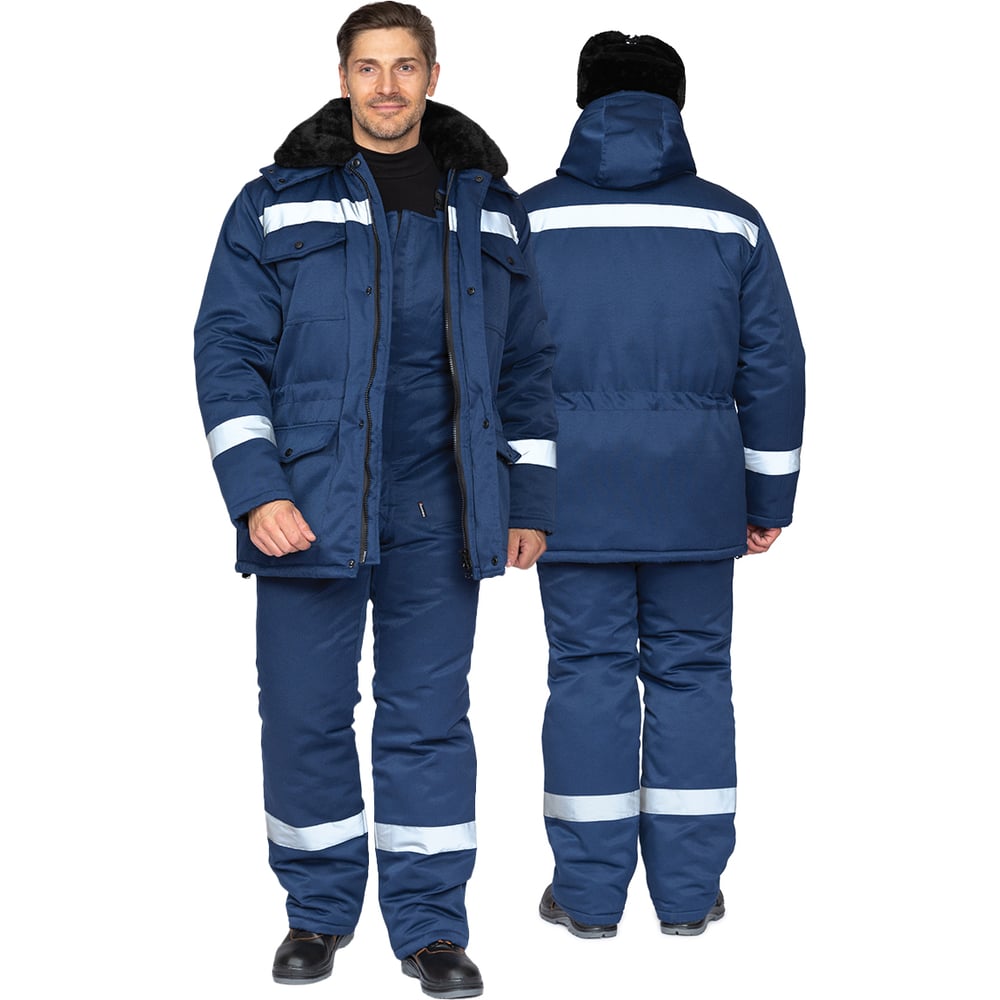 Изображение товара Утепленный мужской костюм Прабо Мастерок 2 Ультра, мембрана, синтепон, темно-синий, 56-58