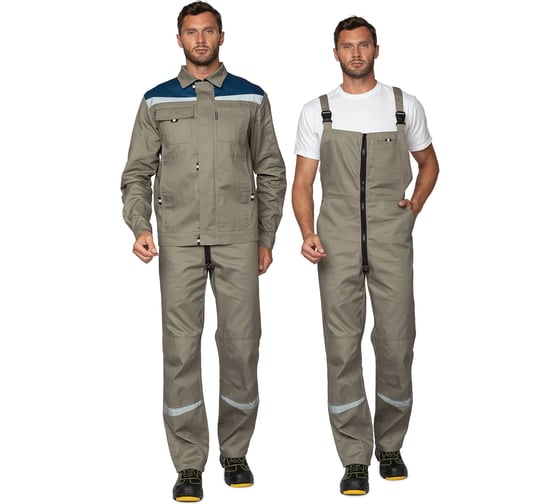 Изображение товара Костюм мужской Прабо " Профессионал 2"  серо-бежевый/синий р-р 56-58/182-188 39241