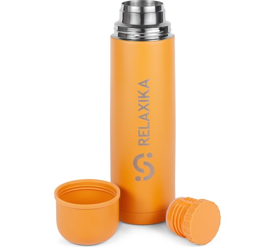 Изображение товара Термос Relaxika 101 1 литр, желтый, стикерпак "Морской" R101.1000.6