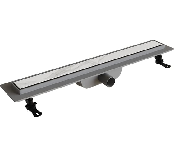 Изображение товара Душевой лоток RGW Drain Leo-11-80 прямой 800 хром Ø 40 мм на ножках, с переходником 40/50 60211180-01