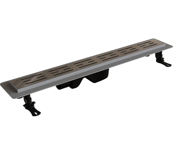 Изображение товара Душевой лоток RGW Drain Leo-20-80 прямой 800 хром Ø 50 мм на ножках, сифон 60212080-01