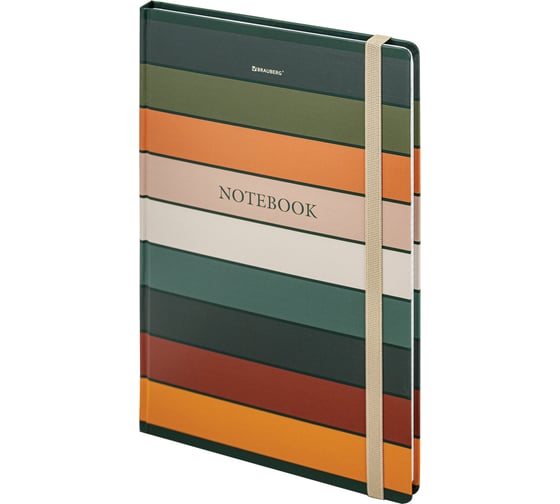 Изображение товара Блокнот с резинкой BRAUBERG в клетку 96 л., Большой Формат А4 204x299 мм, Classic 115529