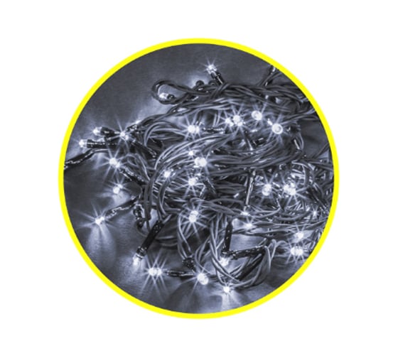 Изображение товара Гирлянда Navigator NGF-S01-100CW-5-6.5m-230-C8-G-IP20 61805