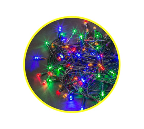 Изображение товара Гирлянда Navigator NGF-S01-100RGBY-10-9.5m-230-C8-BL-IP44 61822