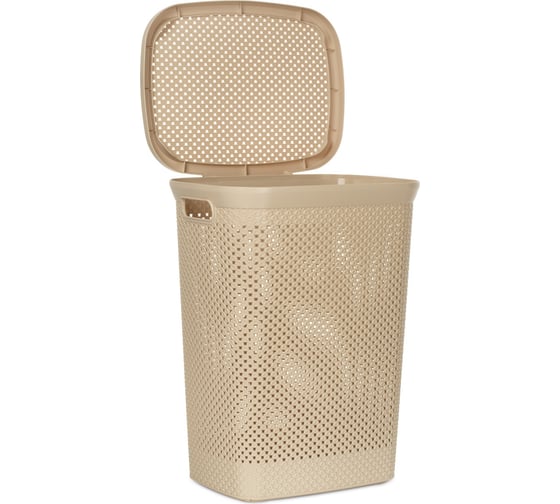 Изображение товара Корзина для белья DIAMOND латте 38л HOBBY LIFE HL081039L