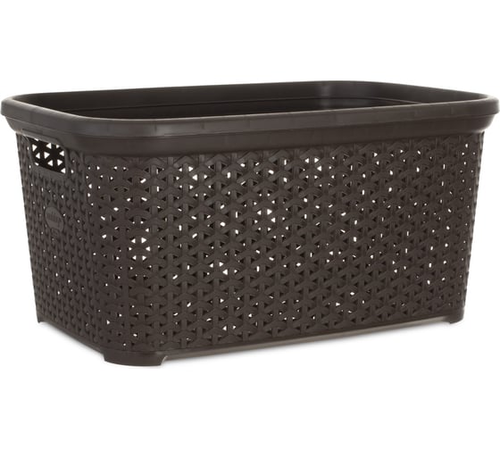 Изображение товара Корзина для белья RATTAN коричневая 35л HOBBY LIFE HL081093DB