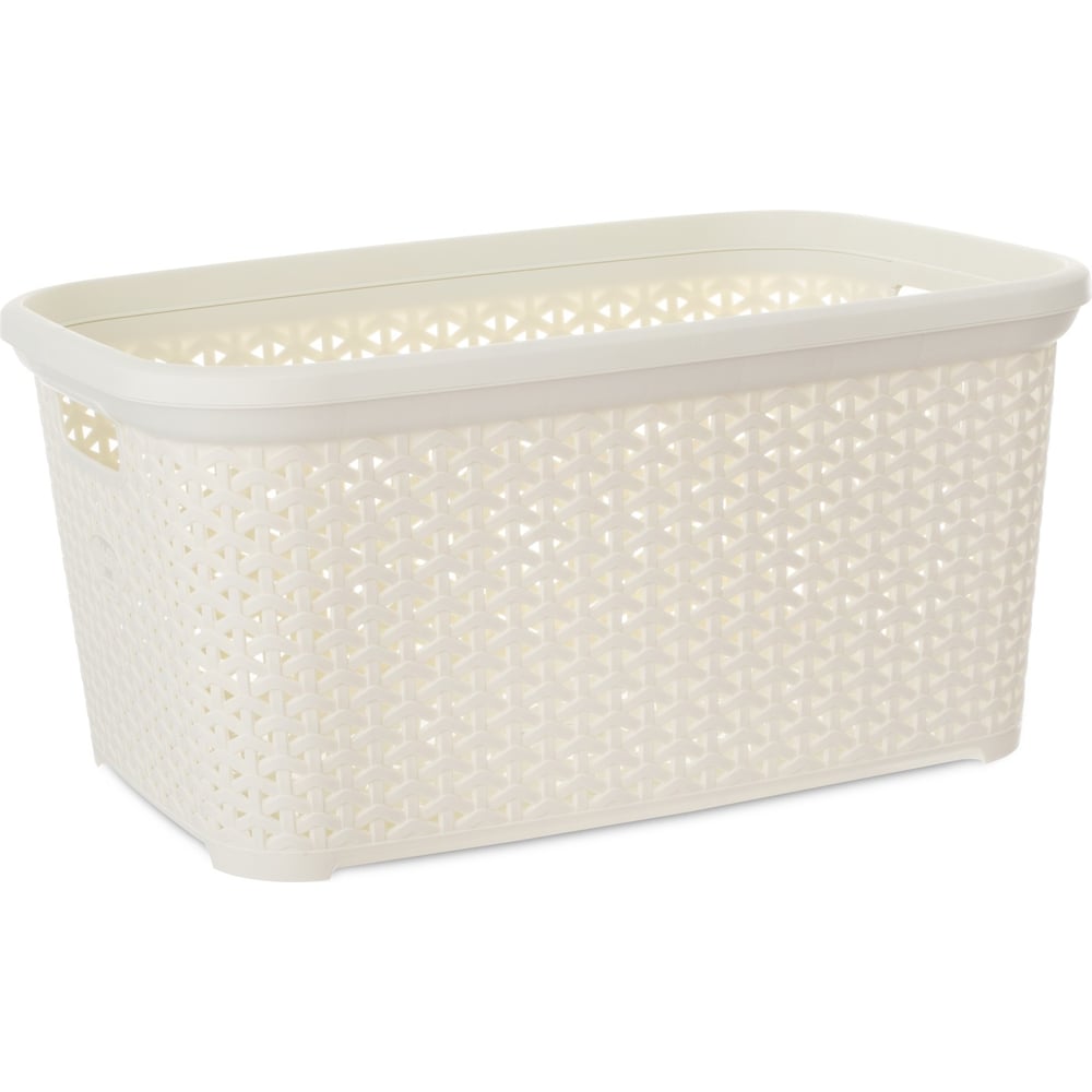 Изображение товара Корзина для белья RATTAN 35 л слоновая кость HOBBY LIFE HL081093IV