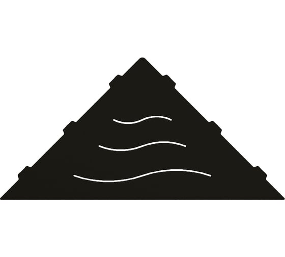 Изображение товара Полка RGW MT-02B/черная волна, металл 1.5 мм 49279902-04