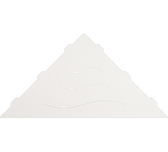 Изображение товара Полка RGW MT-02W/белая волна, металл 1,5 мм 49279902-01