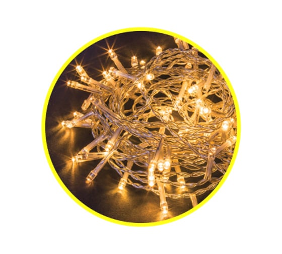 Изображение товара Гирлянда Navigator NGF-S01-100WW-5-6.5m-230-C8-TR-IP20 61807