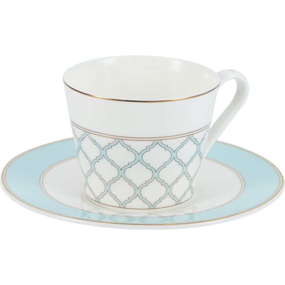 Изображение товара Чайная пара GIPFEL AURORA - чашка 250 мл и блюдце 16 см из костяного фарфора