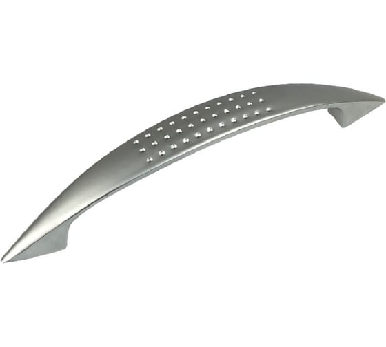 Изображение товара Ручка-скоба мебельная ZY-10 96мм сплав ЦАМ 26гр, хром матовый Trodos 303382