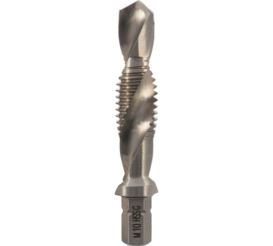 Изображение товара Метчик для шуруповерта VOLKEL М10 шаг 1.5мм 3 в 1 HSS-G V67246