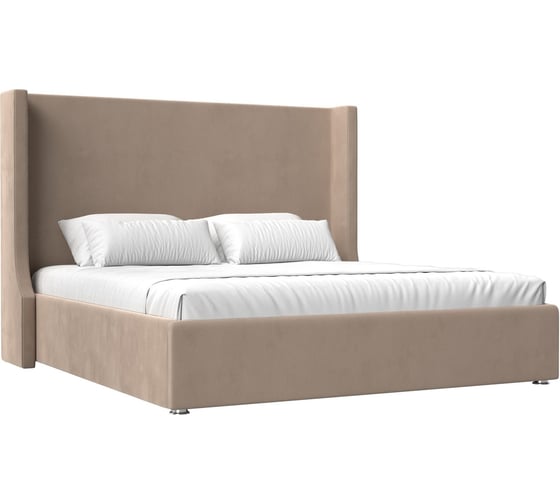Изображение товара Интерьерная кровать Лига диванов Ларго 180 велюр бежевый 120723