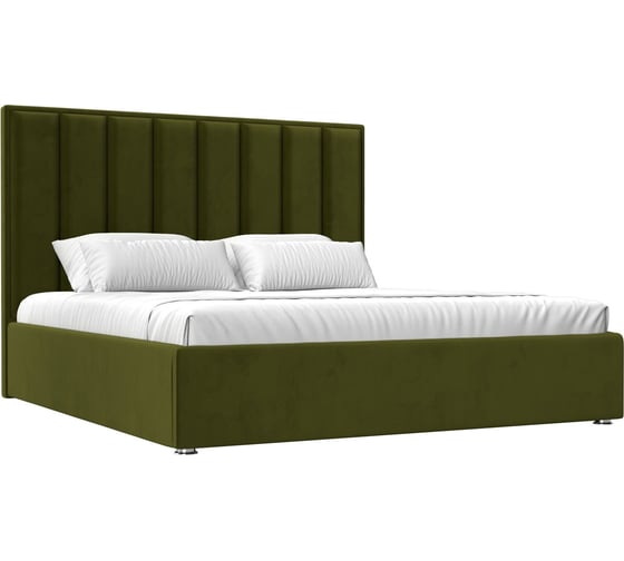 Изображение товара Интерьерная кровать Лига диванов Афродита 180 микровельвет зеленый 120587